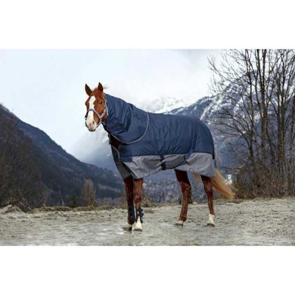 Equitheme Vattentätt Halsskydd Tyrex 600 D Polyfil 200g Blå Pony