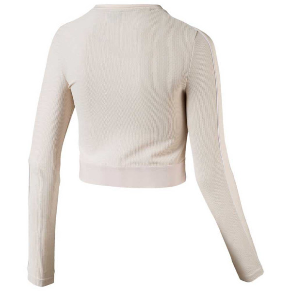 Puma Select Langærmet T-shirt Classics Rib Beige M Kvinde