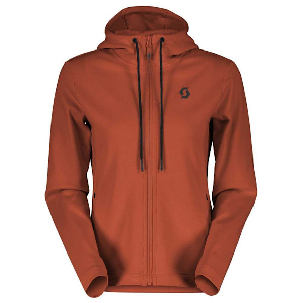 Scott Tech Zip Jacka Orange S Kvinna