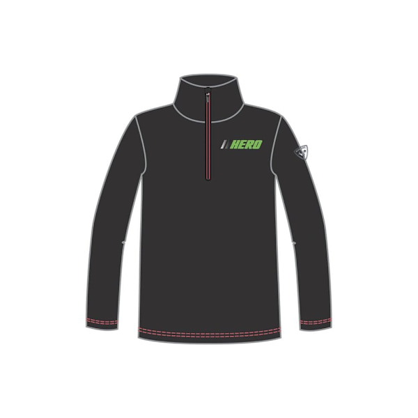 Rossignol Halv Blixtlåsfleece Hero Warm Stretch Svart 10 Years