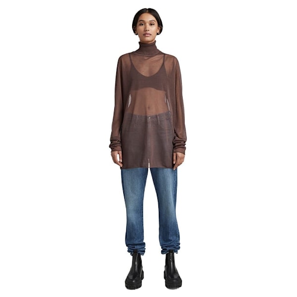 G-star Polotröja Sheer Loose Brun 2XS Kvinna