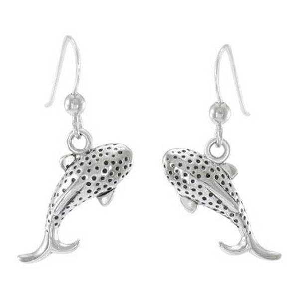 Scuba Gifts Long Small Whale Shark øreringe Søvfarvet