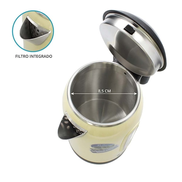 Tm Electron Kedel Tmpkt010c 1l 1500w Søvfarvet One Size / EU Plug