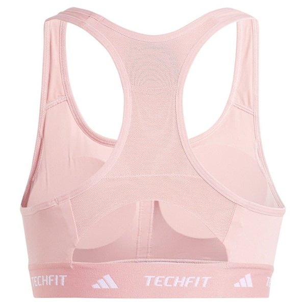 Adidas Techfit Medium Sport-bh Med Medium Stöd Rosa L / CD Kvinna