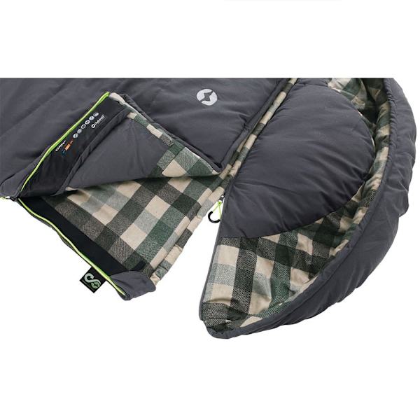 Outwell Sovsäck Camper Grå Long / Left Zipper