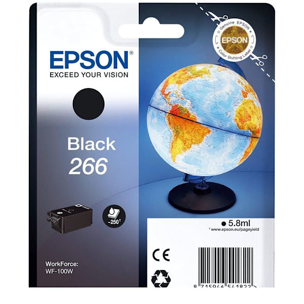 Epson Ink Blækpatron T 266 Sort