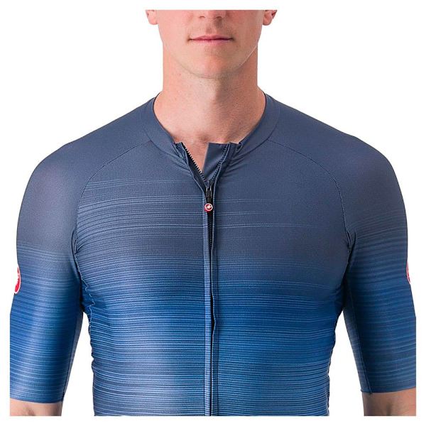 Castelli Kortärmad Tröja Aero Race 6.0 Blå XL Man