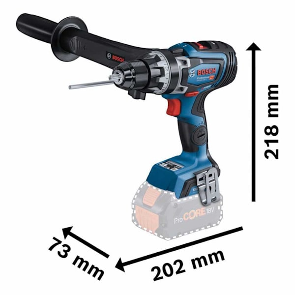 Bosch Professional Akku Slagboremaskine Gsr 18v-150 C Set Blå,Sort
