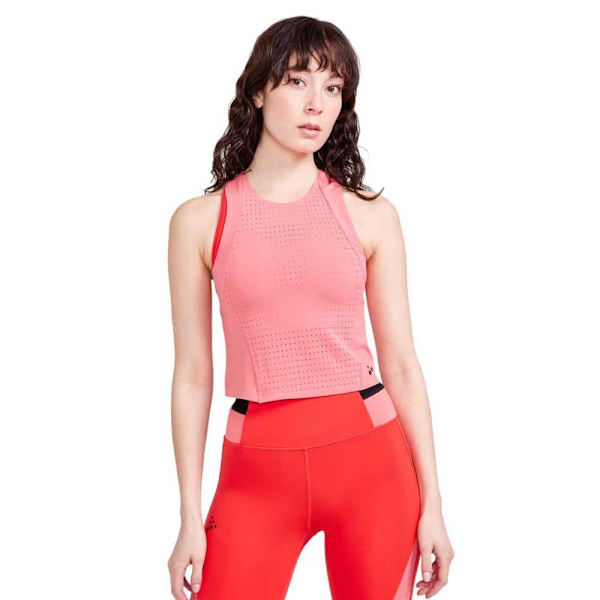 Craft Ærmeløs T-shirt Adv Hit Perforated Rosa M Kvinde