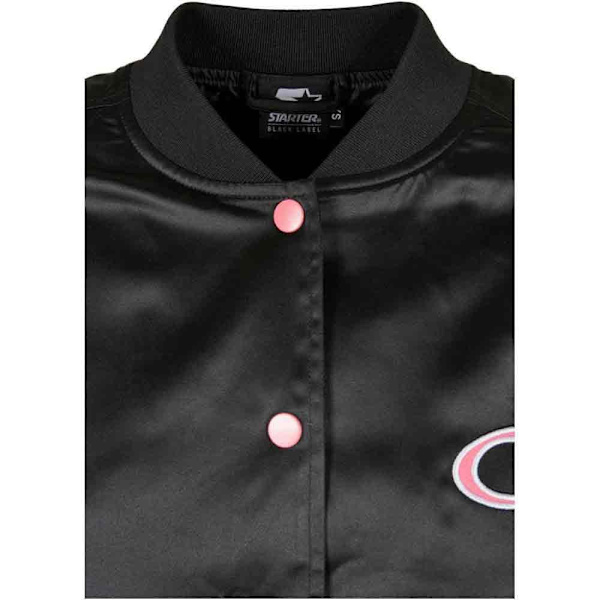Starter Black Label Satin College Bomberjakke Sort M Kvinde