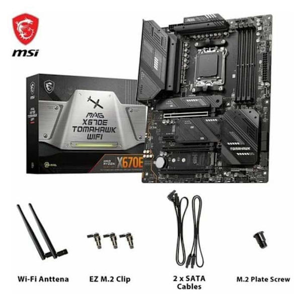 Msi Bundkort Mpg X670e Tomahawk Wifi Sort