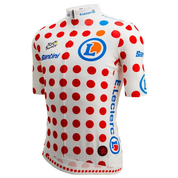 Santini Ledare Relica Tour De France Gpm 2022 Kort Ärm Jersey Vit 2XL Man