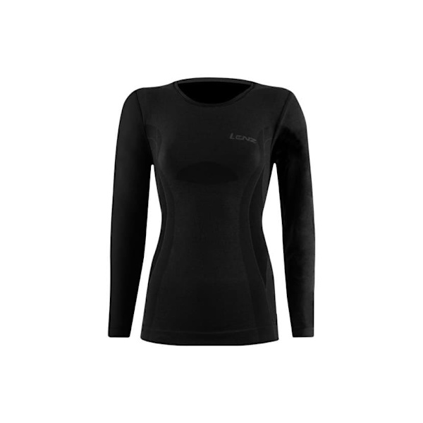 Lenz Merino 6.0 Langærmet Baselayer Sort S Kvinde