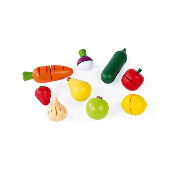 Janod Fruits&vegetable Maxi Set Flerfarvet 3-8 Years