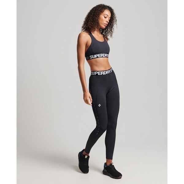 Superdry Strumpbyxor Train Branded Elastic Svart XS Kvinna
