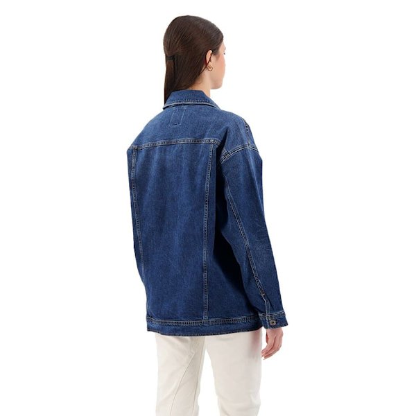 G-star Jeansjacka Oversized Blå XS Kvinna