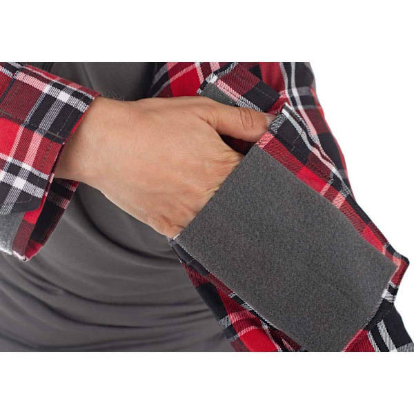 Invadergear Långärmad T-shirt Flannel Combat Grå S Man