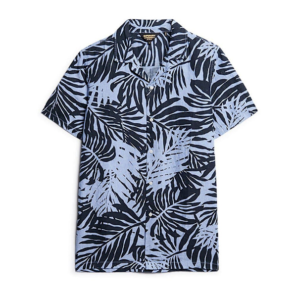 Superdry Open Collar Print Lyhythihainen Paita Monivärinen M Mies