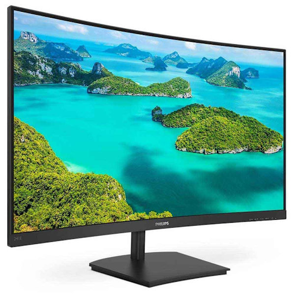 Philips Overvåge 241e1sc/00 24´´ Fhd Led Buet 75hz Sort One Size / EU Plug Sort