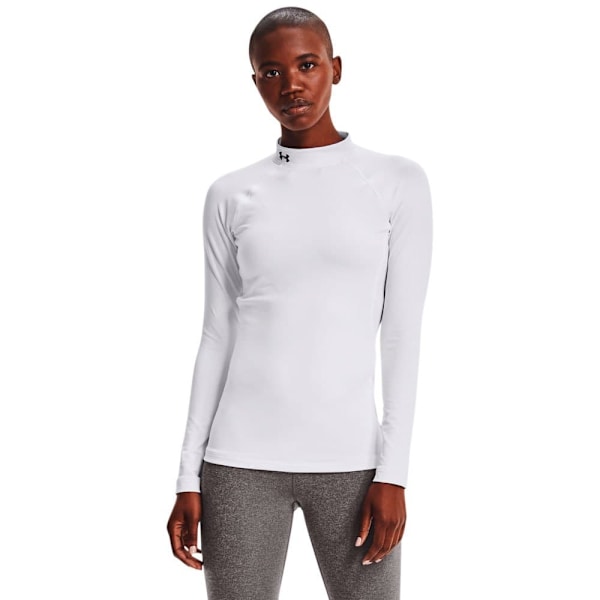 Under Armour Långärmad T-shirt Coldgear Authentics Mockneck Vit M Kvinna