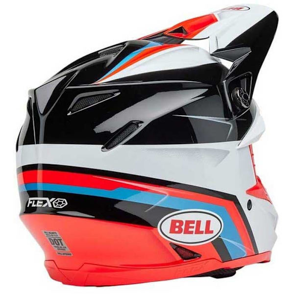Bell Moto 9s Flex Merchant Offroadhjelm Hvid,Sort S