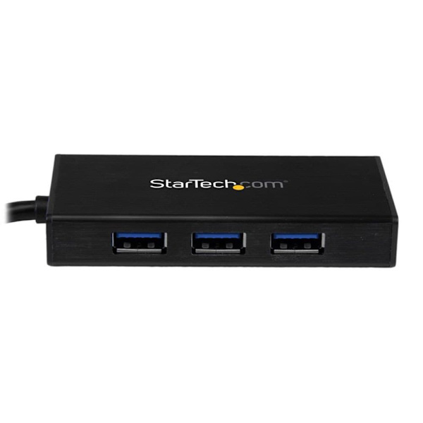 Startech Portable Usb 3.0 Hub W/ Gigabit Ethernet Svart