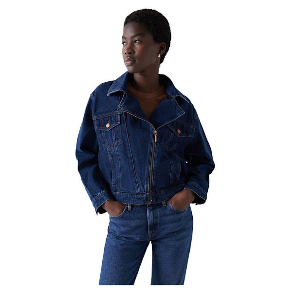 Salsa Jeans Jeansjacka 21007037 Blå M Kvinna