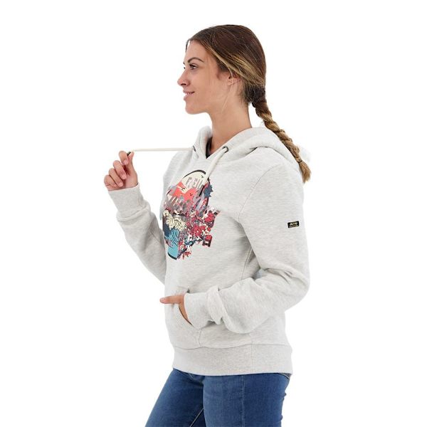 Superdry Hættetrøje Japanese Vintge Logo Graphic Grå XS Kvinde