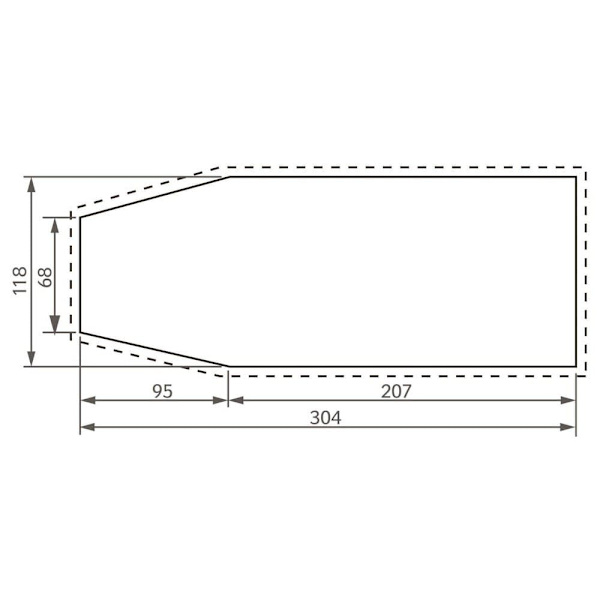 Vaude Tents Gulvbeskytter Fp Power Sphaerio 2p Grøn
