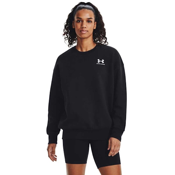 Under Armour Sweatshirt Essential Fleece Os Crew Sort XS Kvinde