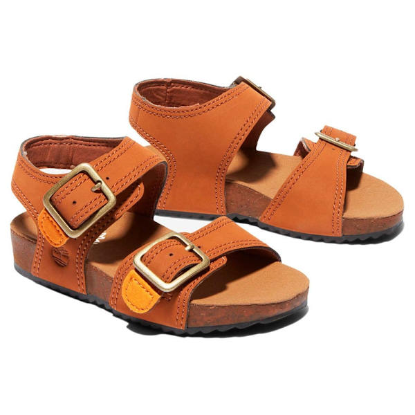 Timberland Castle Island 2 Strap Sandaler För Småbarn Brun EU 21 Pojke