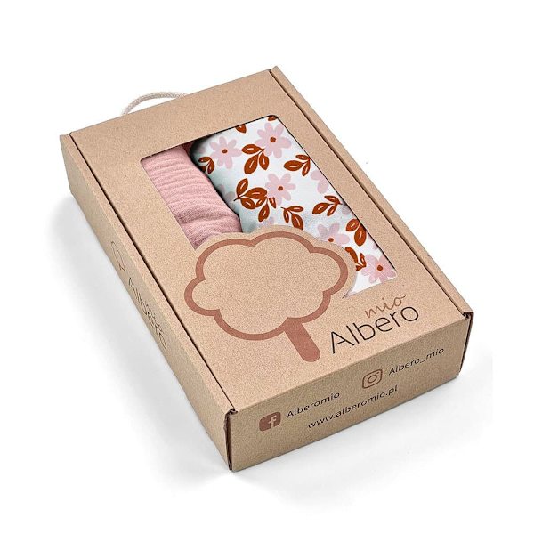 Albero Mio Satin Bomull Och Retro Flower 2 Enheter Botten Vagn