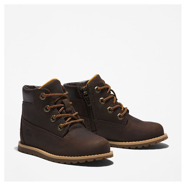 Timberland Pokey Pine Zip Barnstövlar Brun EU 25 Pojke