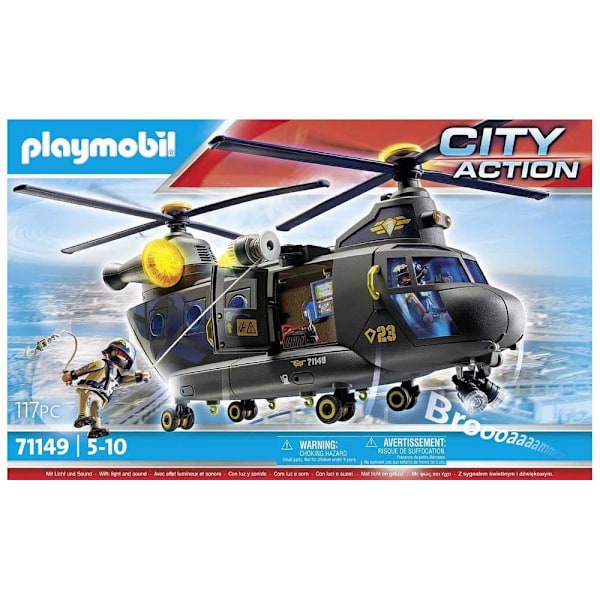 Playmobil Specialstyrkor Helikopterkonstruktionsspel Banana Flerfärgad
