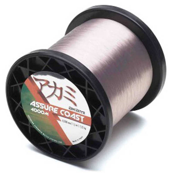 Akami Monofilament Assure Coast 4000 M Brun 0.128 mm