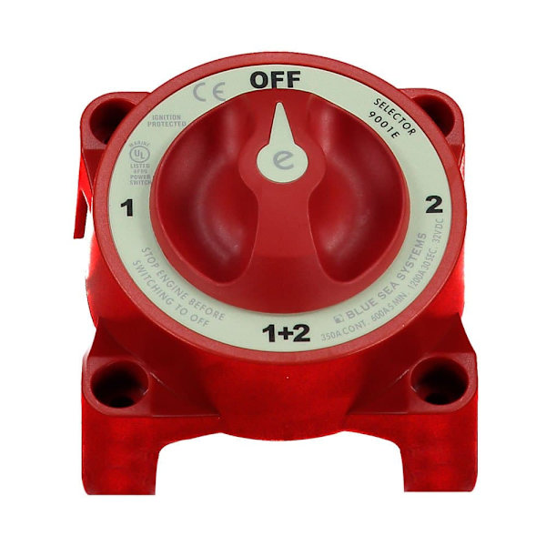 Blue Sea Systems E Series Selector Battery Switch Punainen 4 Way