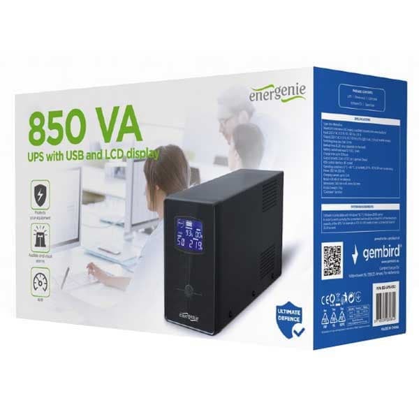 Gembird Ups Lcd 850va Transparent