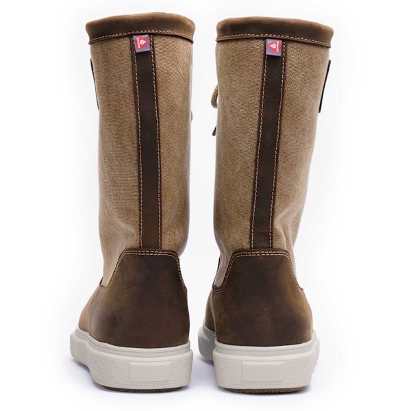 Boat Boot StØvler Canvas Laceup Brun EU 46 Kvinde
