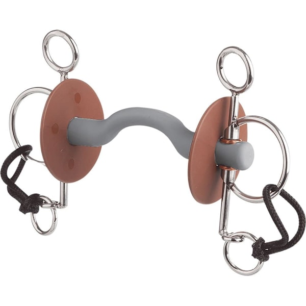 Beris Lyhyt Tongue Port Snaffle Soft Bit Pelham Hopeinen 140 mm