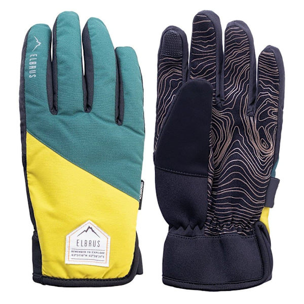 Elbrus Handskar Pointe Grönt,Gul L-XL Man
