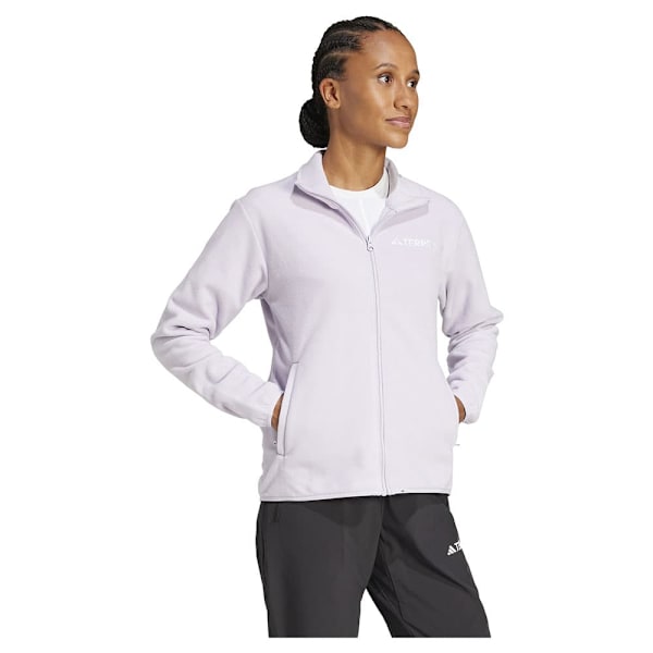 Adidas Multi Essentials Fleecejacka Med Dragkedja Vit XS Kvinna