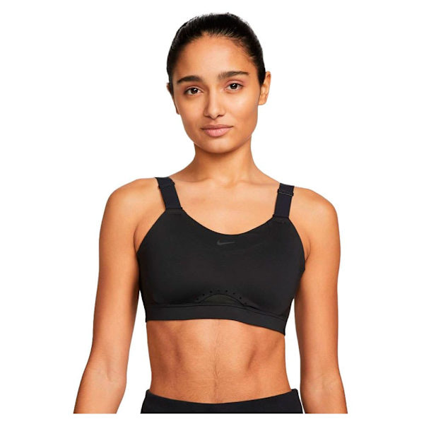 Nike Polstret Sports-bh Med Høj Støtte Alpha Dri Fit Sort XS / D Kvinde
