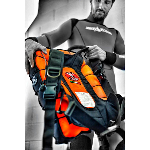 Dive System Vest Key Tech Orange S-M