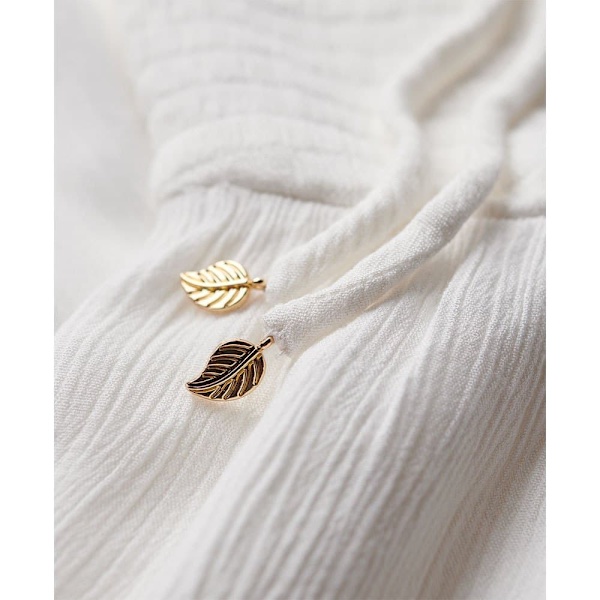 Superdry Smocked Midi Beach Lang Kjole Hvid M Kvinde