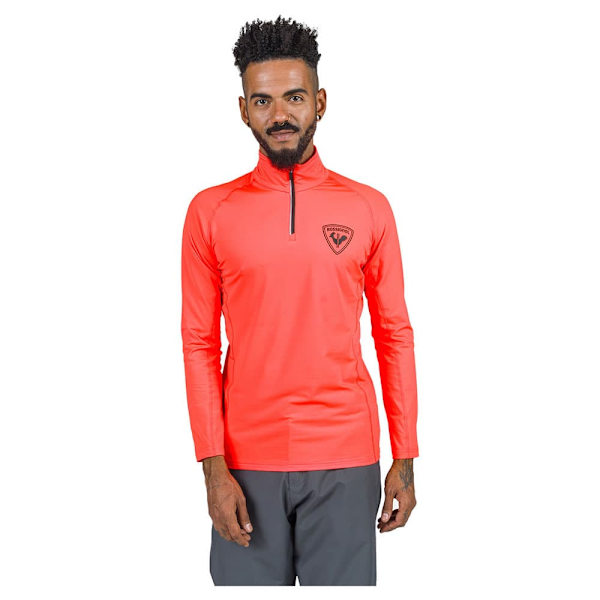 Rossignol New Hero Classique Fleece Med Halv Dragkedja Röd S Man
