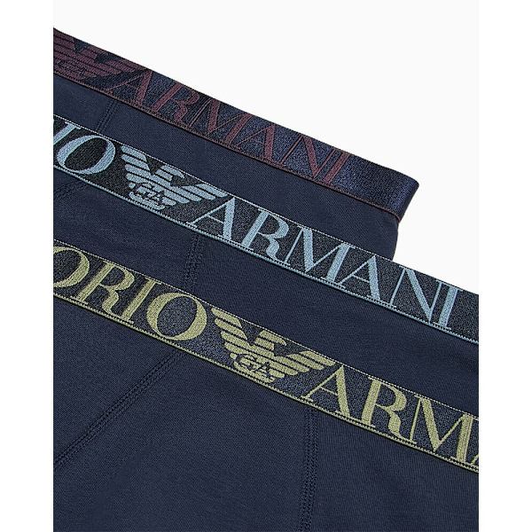 Emporio Armani 111357-4f726 Boxers 3 Enheder Blå S Mand