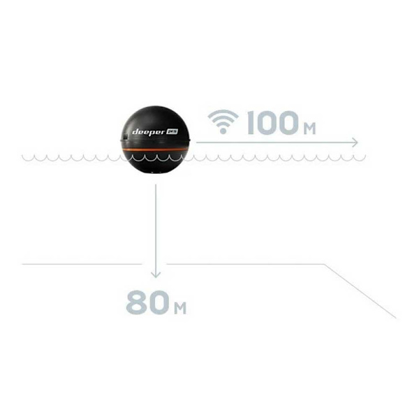 Deeper Fiskhittare Smart Sonar Pro Svart