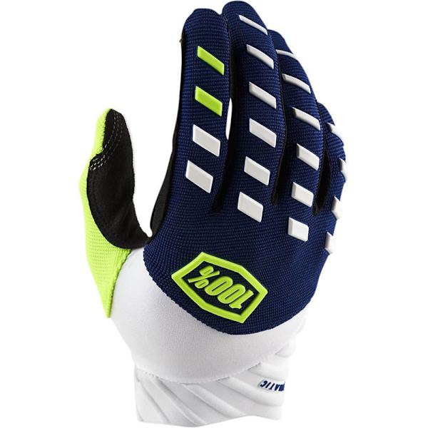 100percent Handsker Airmatic Hvid,Blå XL