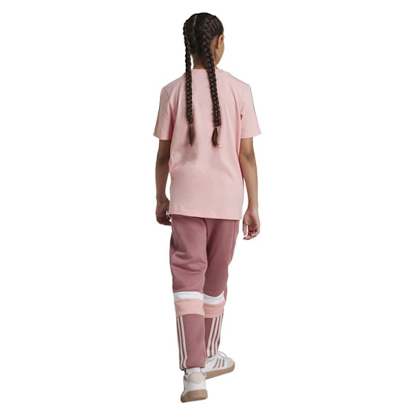 Adidas Tiberio 3 Stripes Colorblock Fleece Joggers Rosa 11-12 Years Pojke