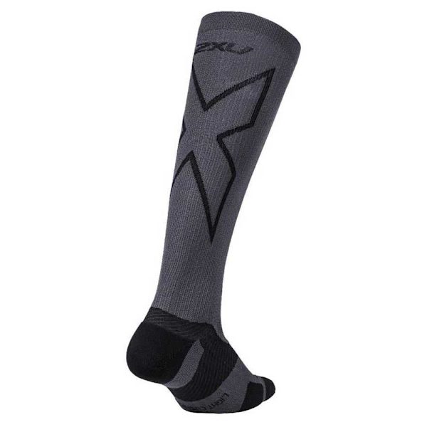 2xu Lange Strømper Vectr Light Cushion 43-50 Cm Grå EU 46 1/2-48 1/2 Mand